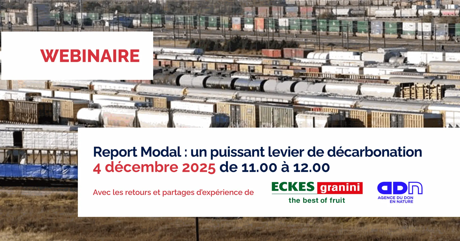 Report Modal - Webinaire dédié aux Chargeurs - 4 décembre 2025