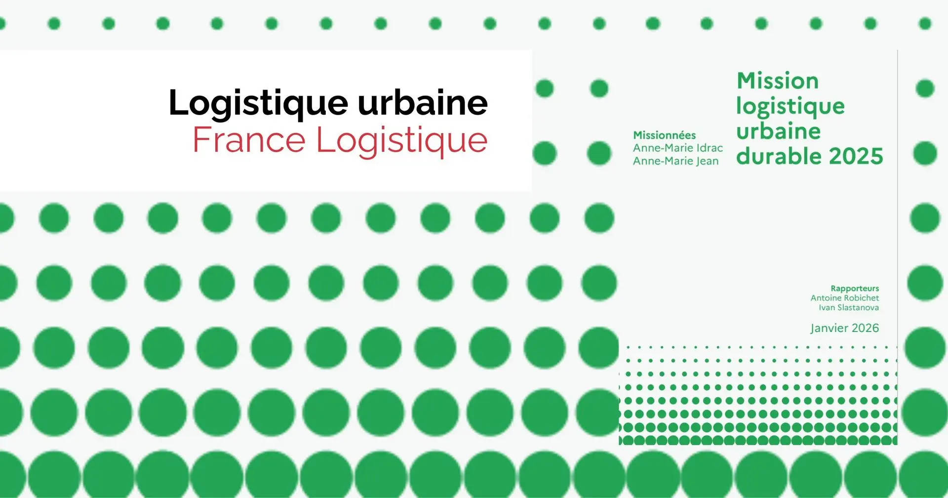 Logistique urbaine Durable - Rapport de la mission Idrac Jean